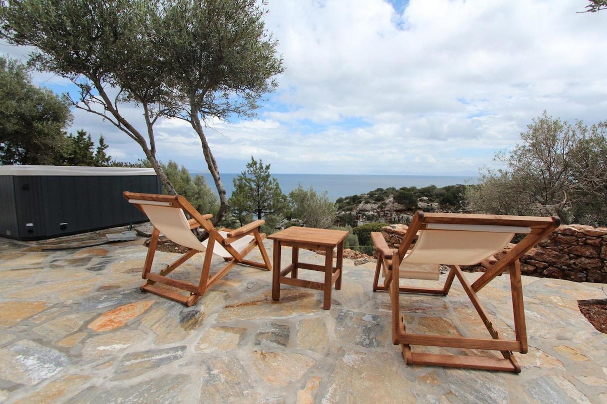 Villa Rouvis With Outdoor Hot Tub Ligaridia ภายนอก รูปภาพ